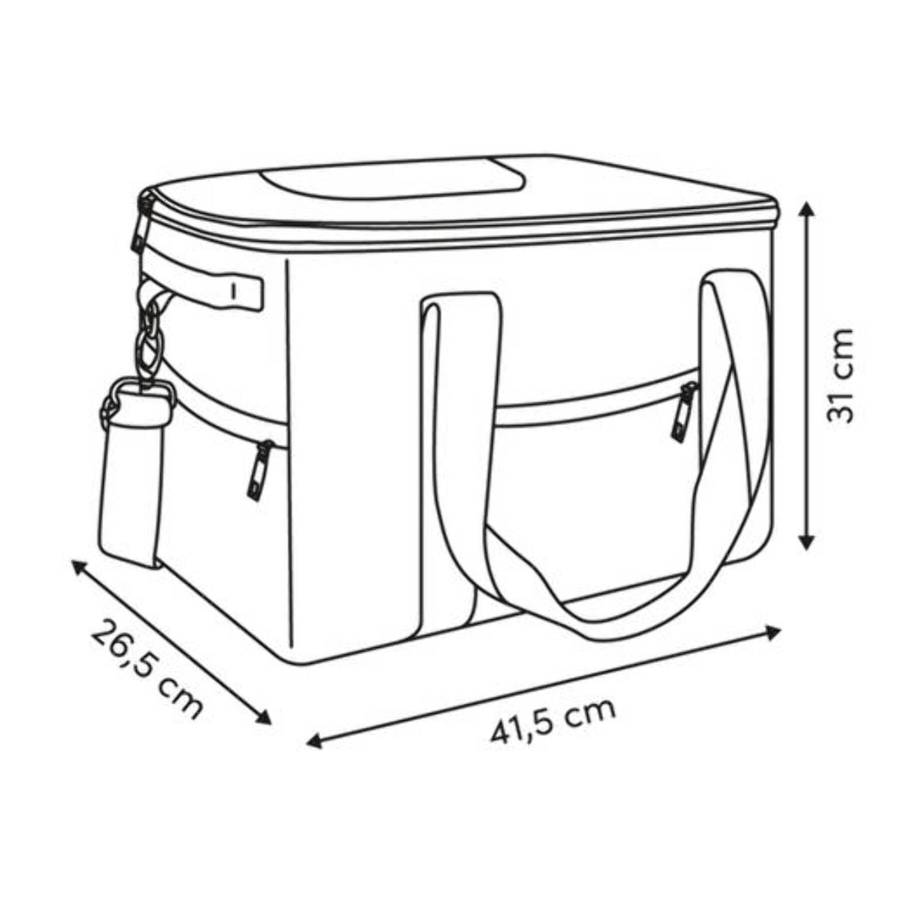 Sac isotherme 35L gris