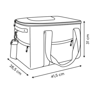 Sac isotherme 35L gris