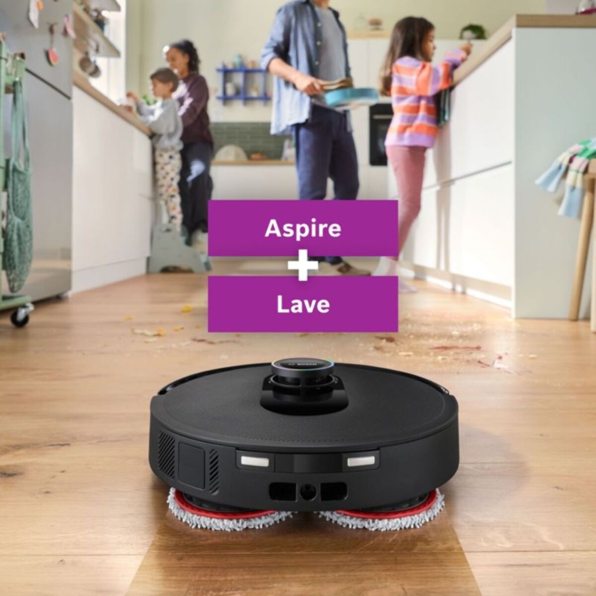 Robot Aspirateur Laveur BOSCH Spotless Max Noir