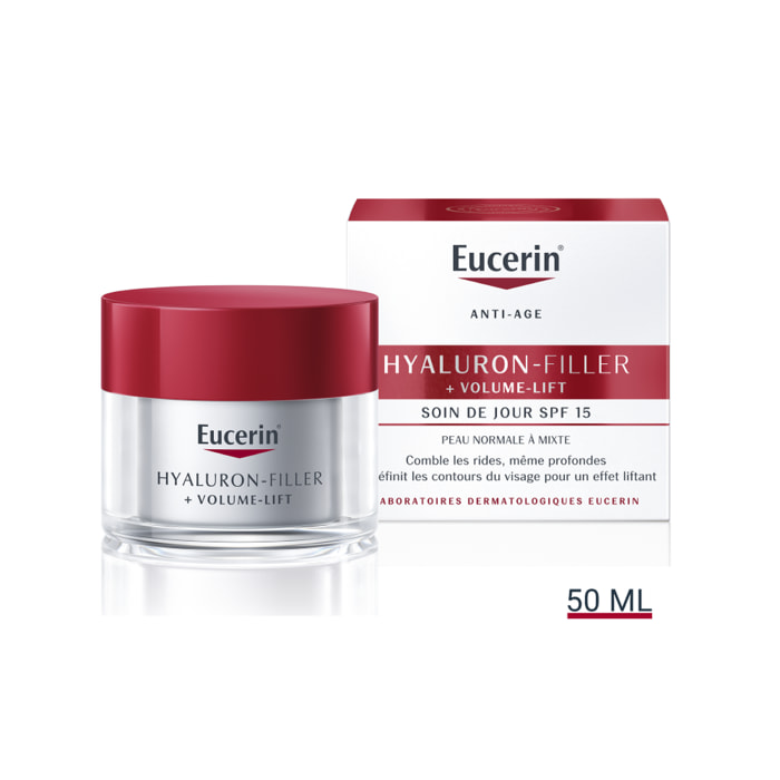 Hyaluron-Filler Volume-Lift SPF15 - Soin de Jour Volumisateur - Peaux Normales à Mixtes - 50 ml