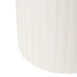 Table d'appoint Mudan ivoire 55x55x50cm