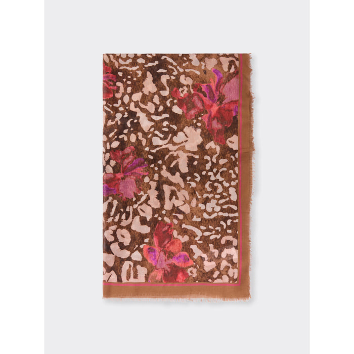 Elena Mirò - Estola estampada - Rosa