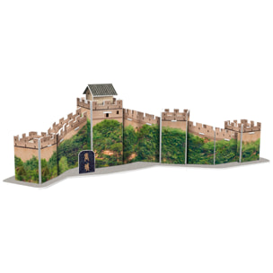 Puzzle 3D in cartone della Grande Muraglia Cinese. 21 pezzi.
