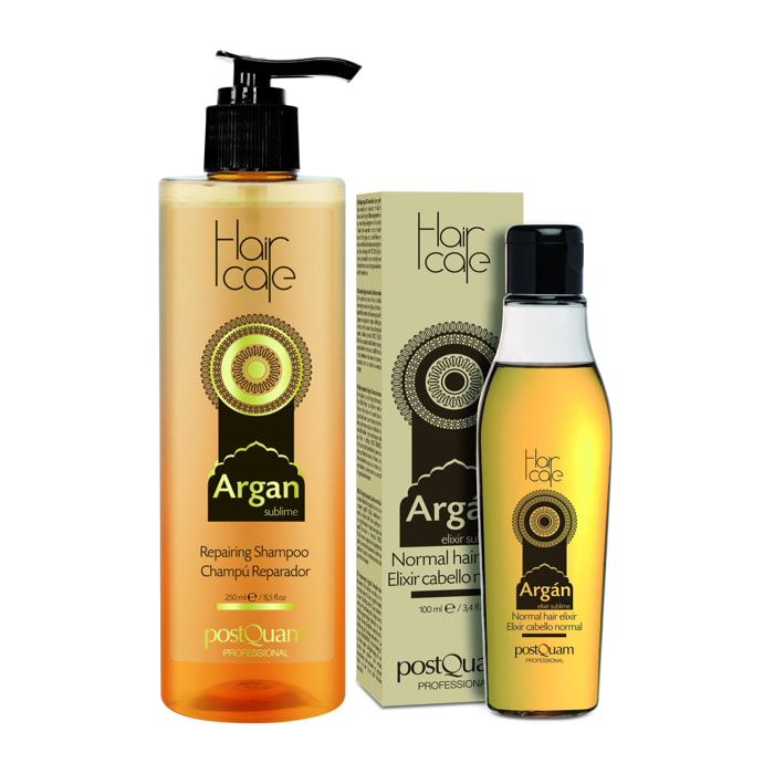 Set Argan Oil Treatment: Olio + Shampoo - Capelli Normali - 100 + 250 Ml