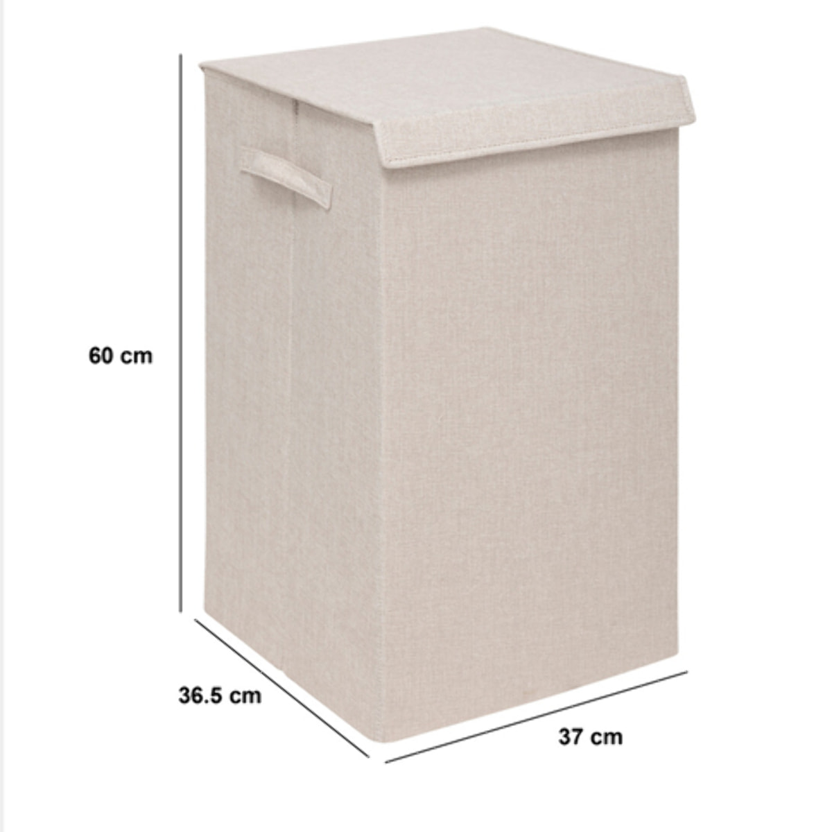 Panier à linge "Colorama" beige 74L