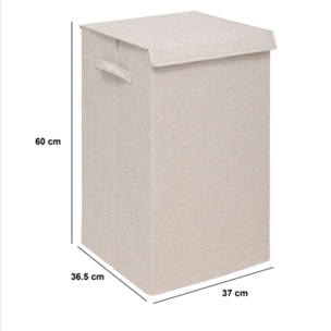 Panier à linge "Colorama" beige 74L