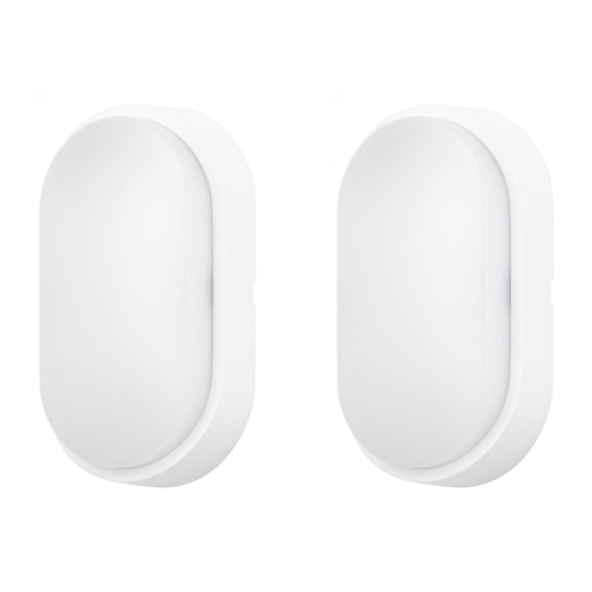 FORLIGHT MOO (2uds) Aplique de Pared Exterior LED IP54 de Color Blanco con Temperatura Regulable 3000-4000-6000K. Color Blanco