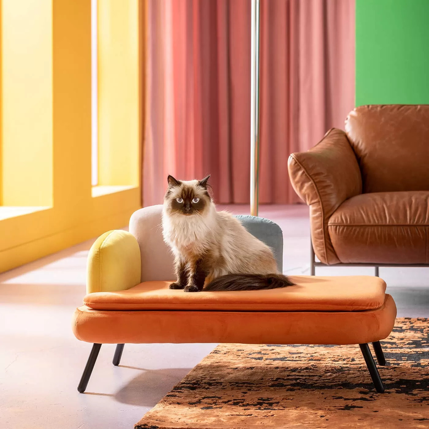 Lit pour animaux Diva orange Kare Design