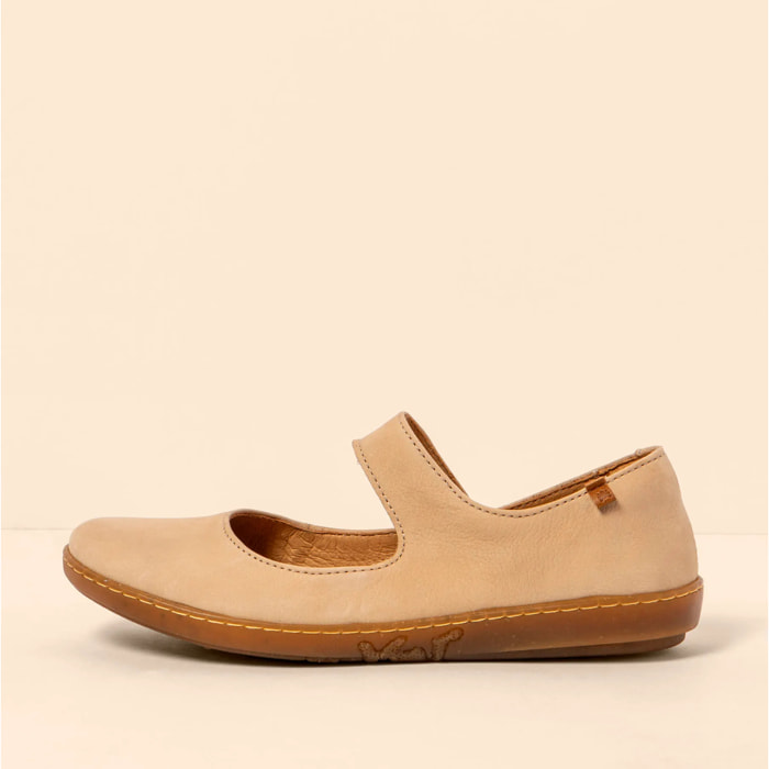 Bailarinas N5301 NOBUCK LAVADO CREAM/ CORAL color Cream