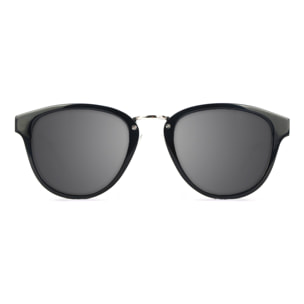 Gafas de sol KAU VENECIA - De acetato negro brillante y madera de ébano / Ahumada