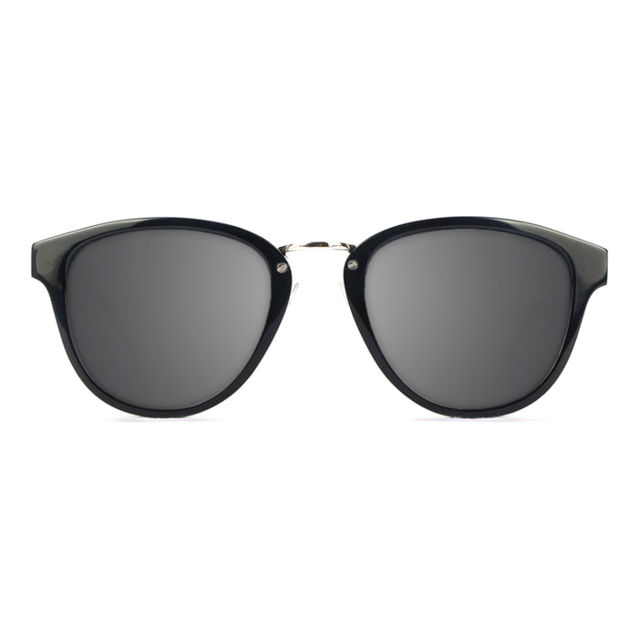 Gafas de sol KAU VENECIA - De acetato negro brillante y madera de ébano / Ahumada
