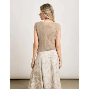 Camiseta Manga Corta Beige - Elsinore