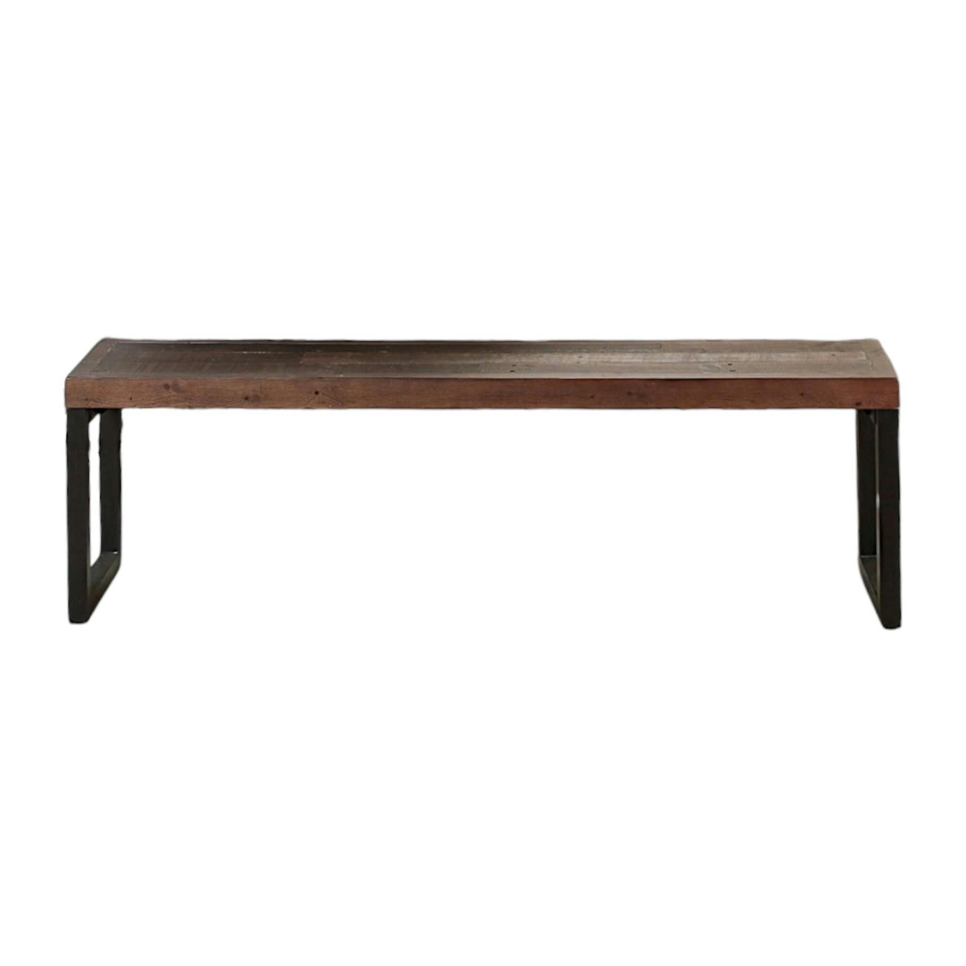 Banc bois brun recyclé 155cm SAMOA