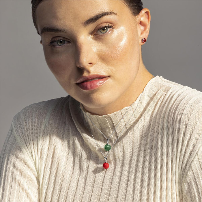 Pendientes Lux by Lux acabadoss en rodio