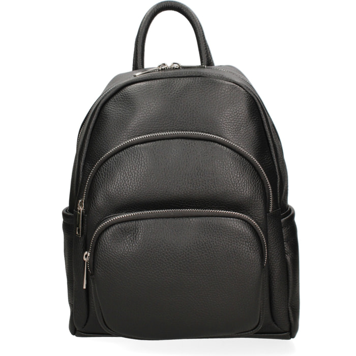 Zaino da donna Made in Italy - Modello Valoria Pro - 100% pelle - 26.0 x 31.0 x 11.0 cm
