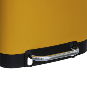 Poubelle à pédale métal 30L "Ariane" jaune