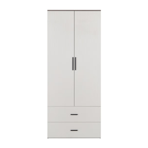 Armadio cannettato 2 ante avorio