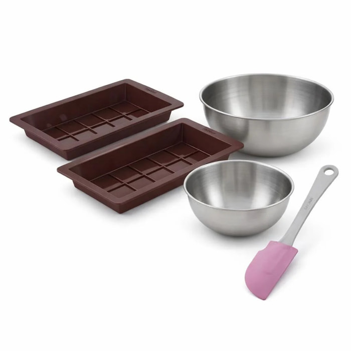 Set de 4 ustensiles de pâtisserie moule à gâteaux 2 bols et spatule pâtisserie Spécial créative Spécial créative Zenker  Spécial créative