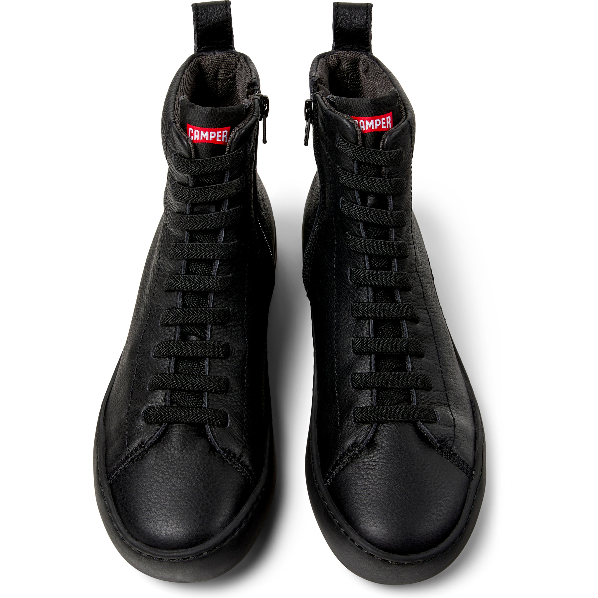 Sneaker-Bootie - CAMPER Peu Touring - Negro - Cuero liso