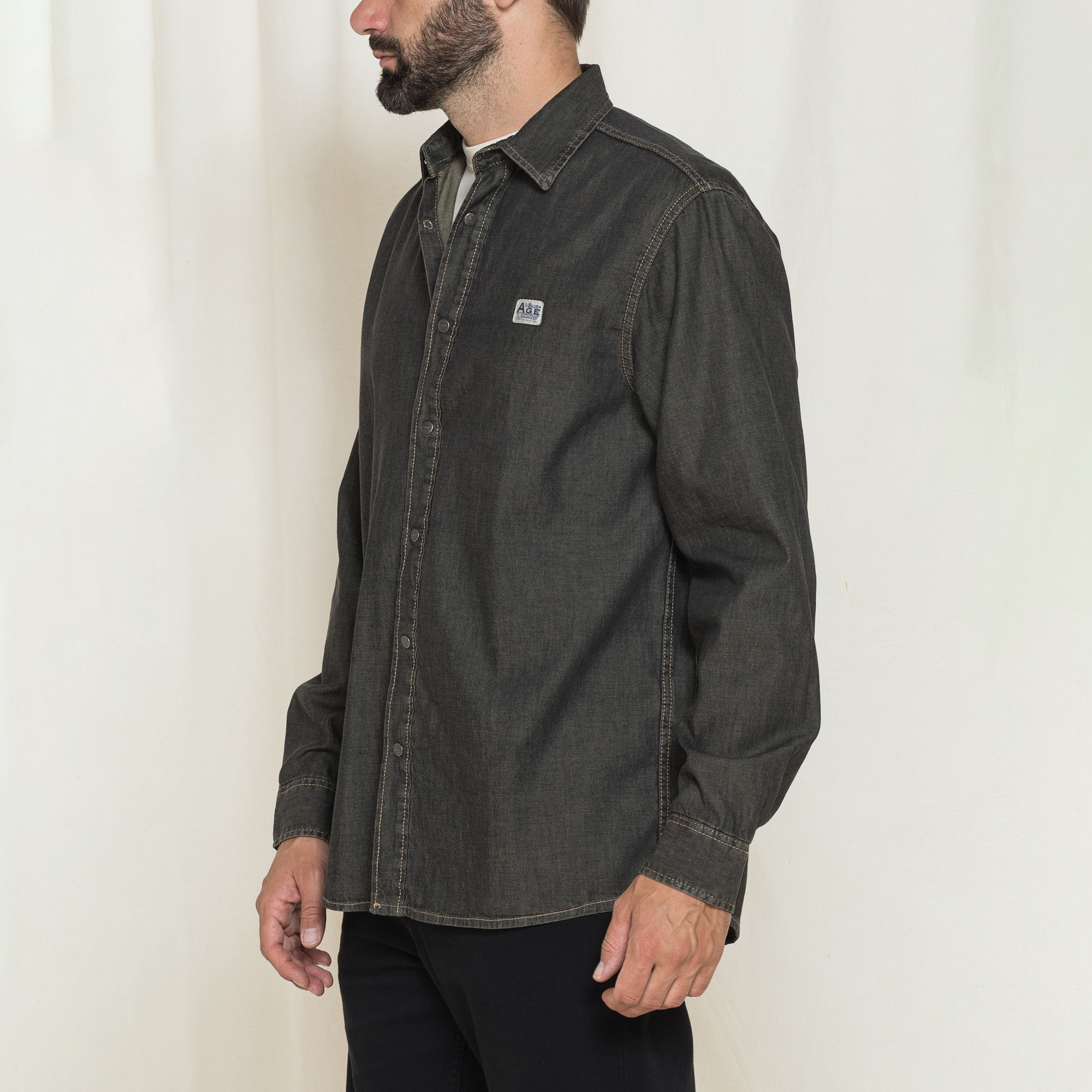 GIACCA CAMICIA IN DEMIN TRATTATO CARRERA REPLICA