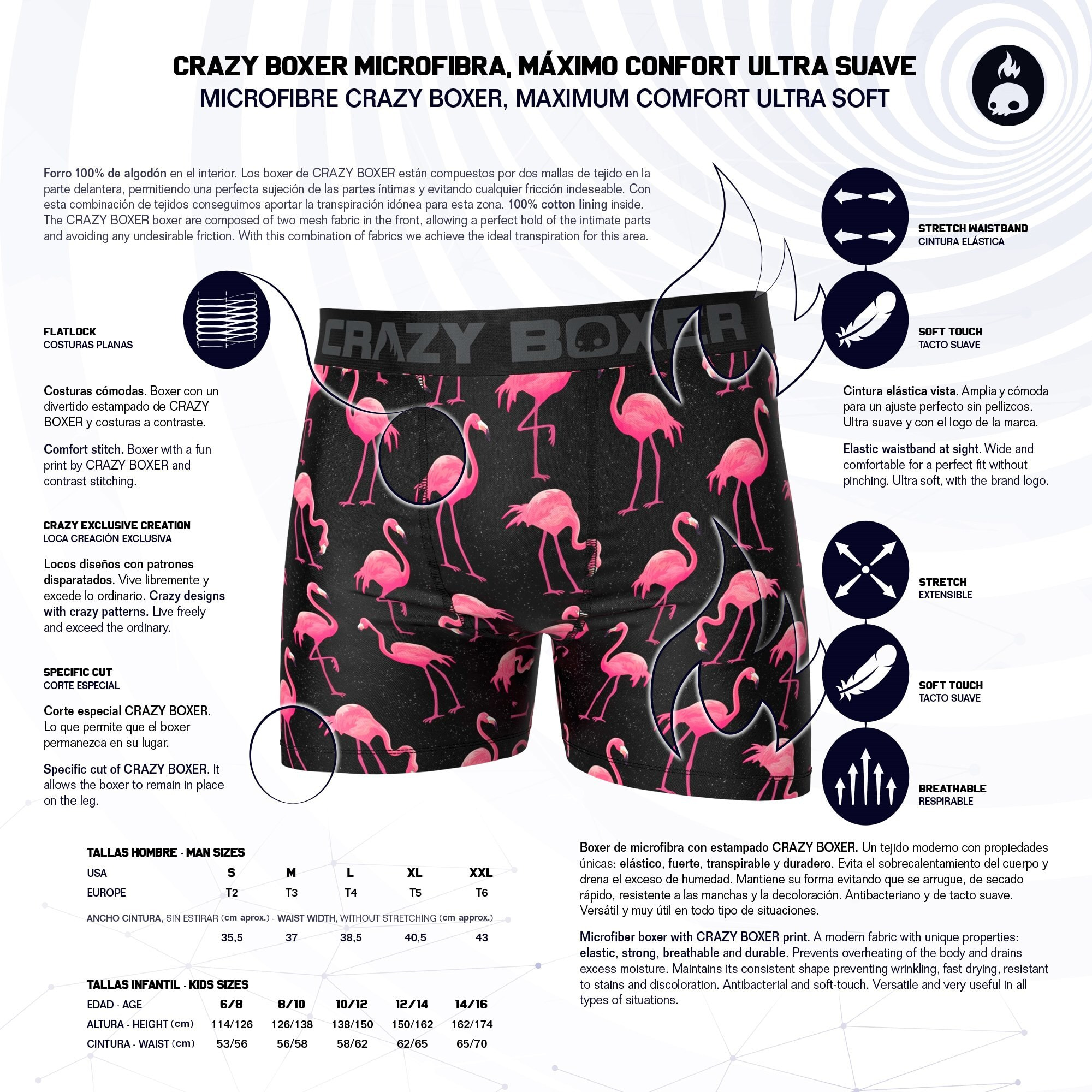 Calzoncillos Craxy boxer Hot Dog para hombre