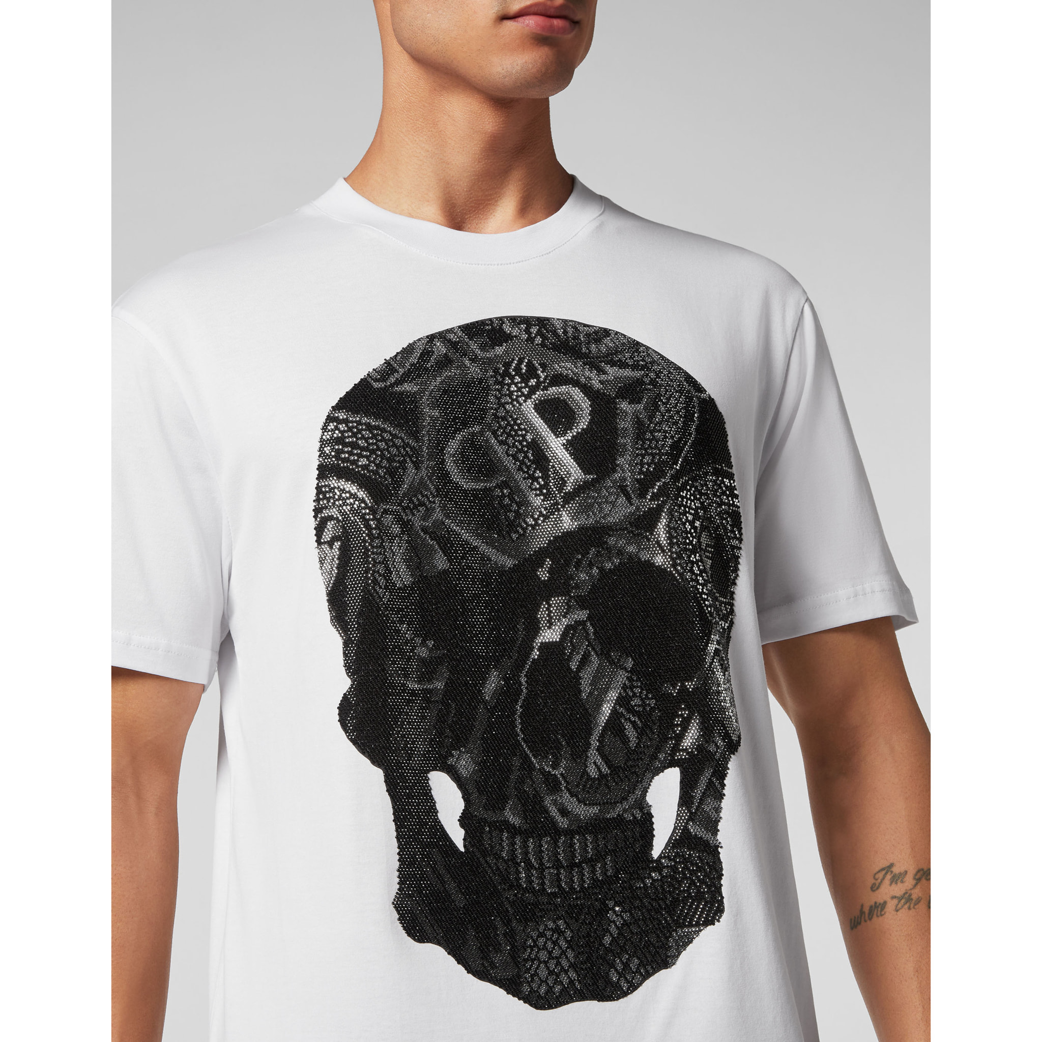 PHILIPP PLEIN T-Shirt Round Neck SNAKE