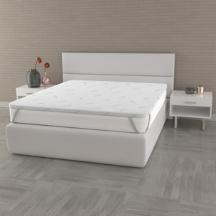 TOPPER MEMORY CON FODERA SILVER