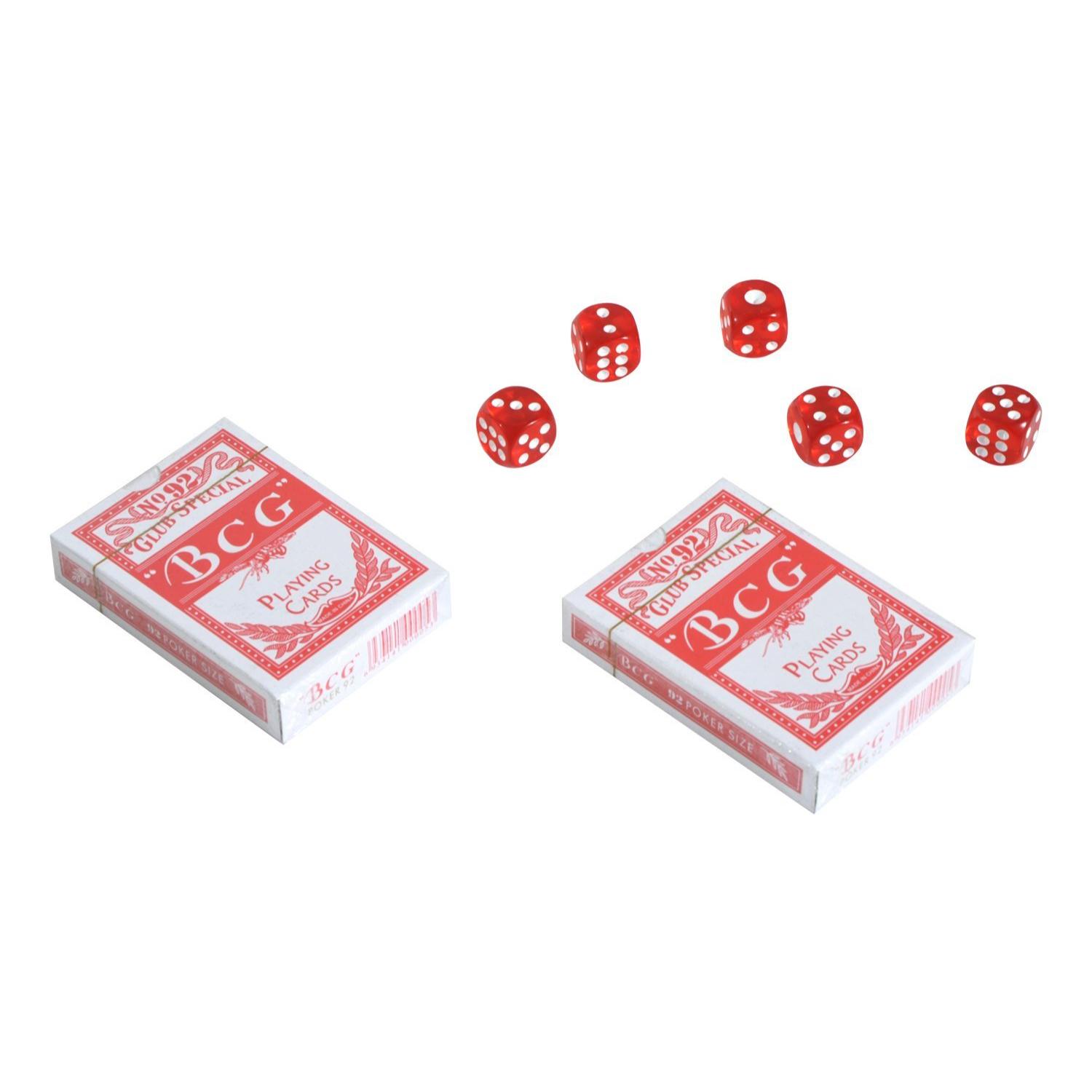 Maletín de Poker Profesional con 500 Fichas Juego Set de Poker Casino de Aluminio con 5 Dados 2 Barajas de Cartas y 1 Ficha de Crupier 55,5x22x6,5 cm Multicolor