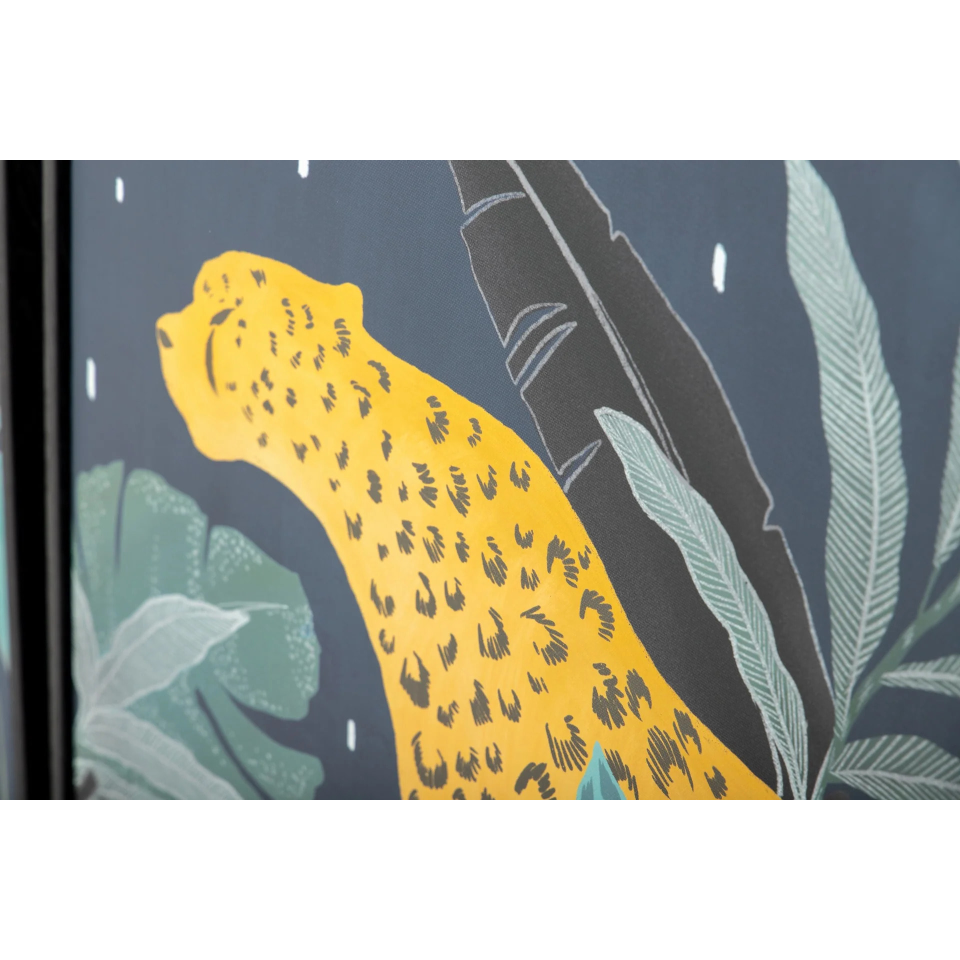 Set2 Cuadros Tigre Serigrafia C/marco 60x4x60 Cm