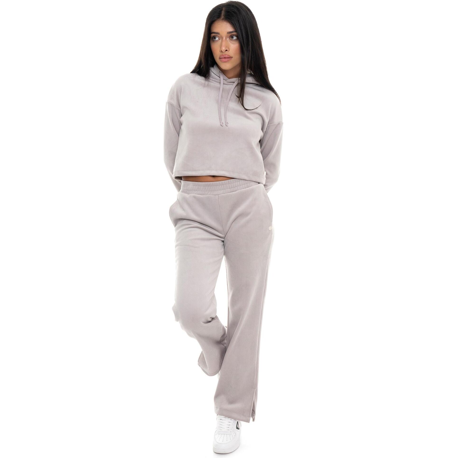 Pantalones palazzo de terciopelo a rayas para mujer Leone 1947 Glam Winter