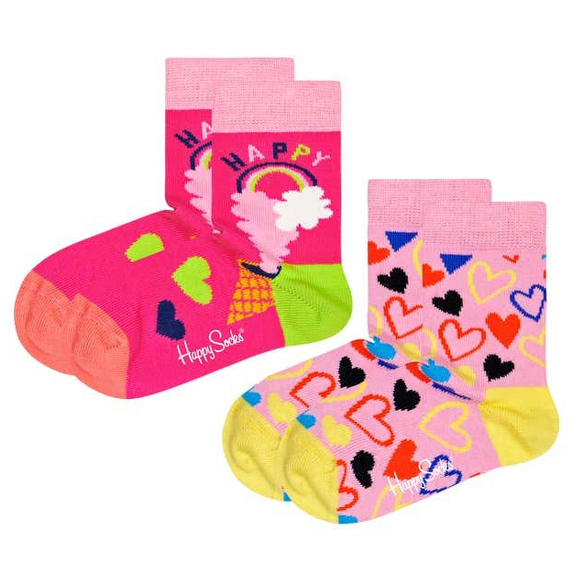 Calcetines 2-pack kids happy love