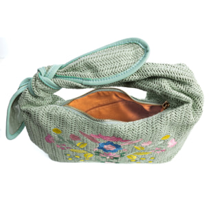 Bisagno Bolso de hombro Mujer. Fabricado en tela y piel sintética PU con diseño de flores.