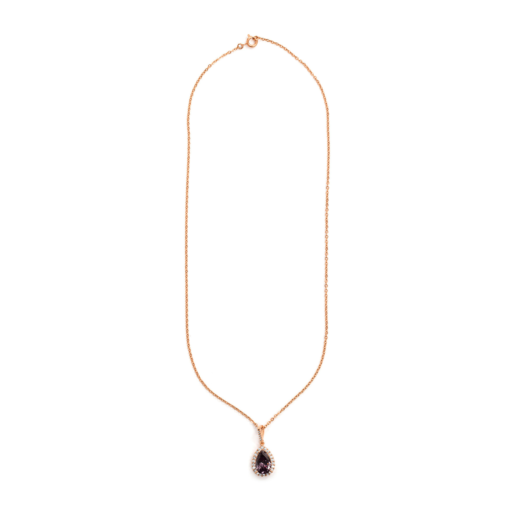 Collar Cerbi acabado oro rosa 18k