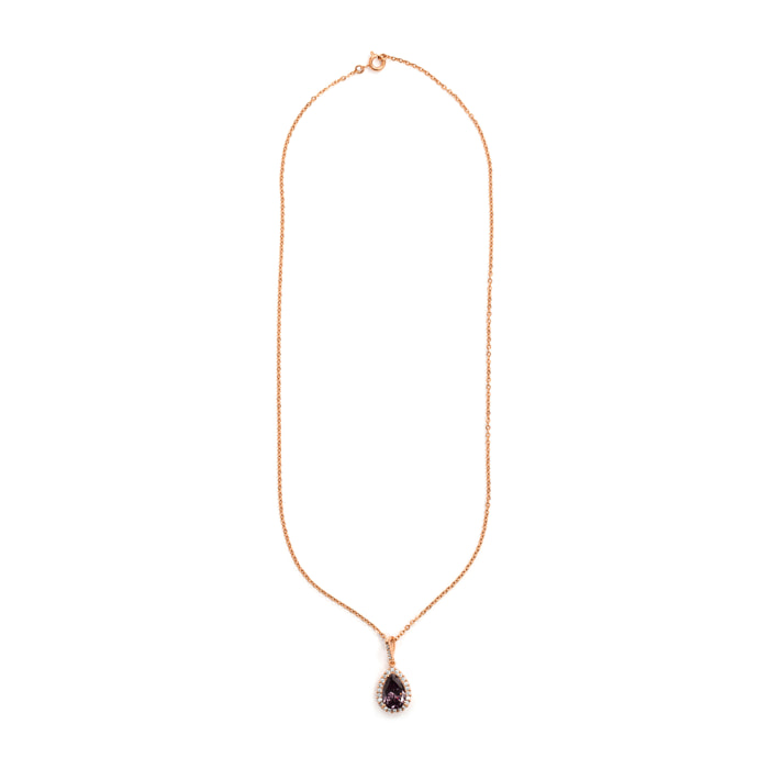 Collar Cerbi acabado oro rosa 18k