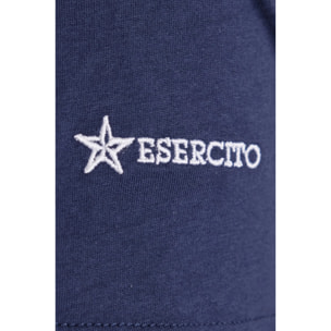 T-shirt Esercito blu in cotone uomo