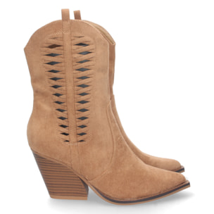 Bota de Tacon Campero con Cremallera
