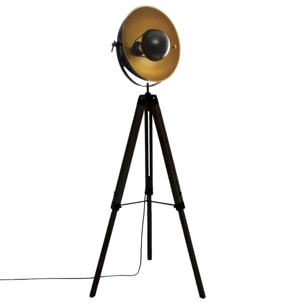 Lampadaire trépied "Lahti" métal noir H156cm