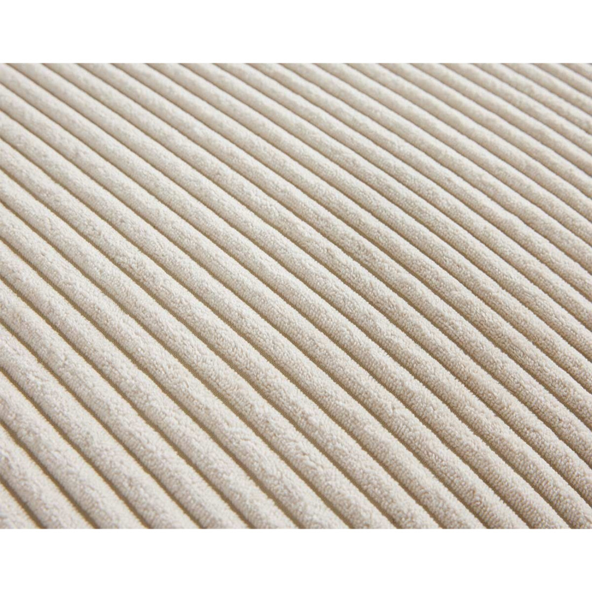 Garance - canapé droit 3 places - en velours côtelé - Beige