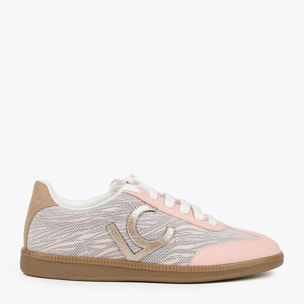 Sneakers tricolori stampa zebrata