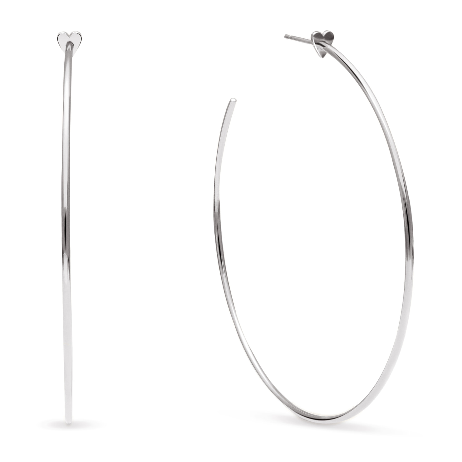 Pendientes Aro Ankara Heart XL Acero