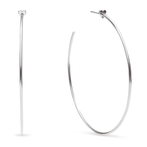 Pendientes Aro Ankara Heart XL Acero