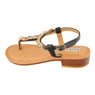 Sandali infradito con dettagli gioiello