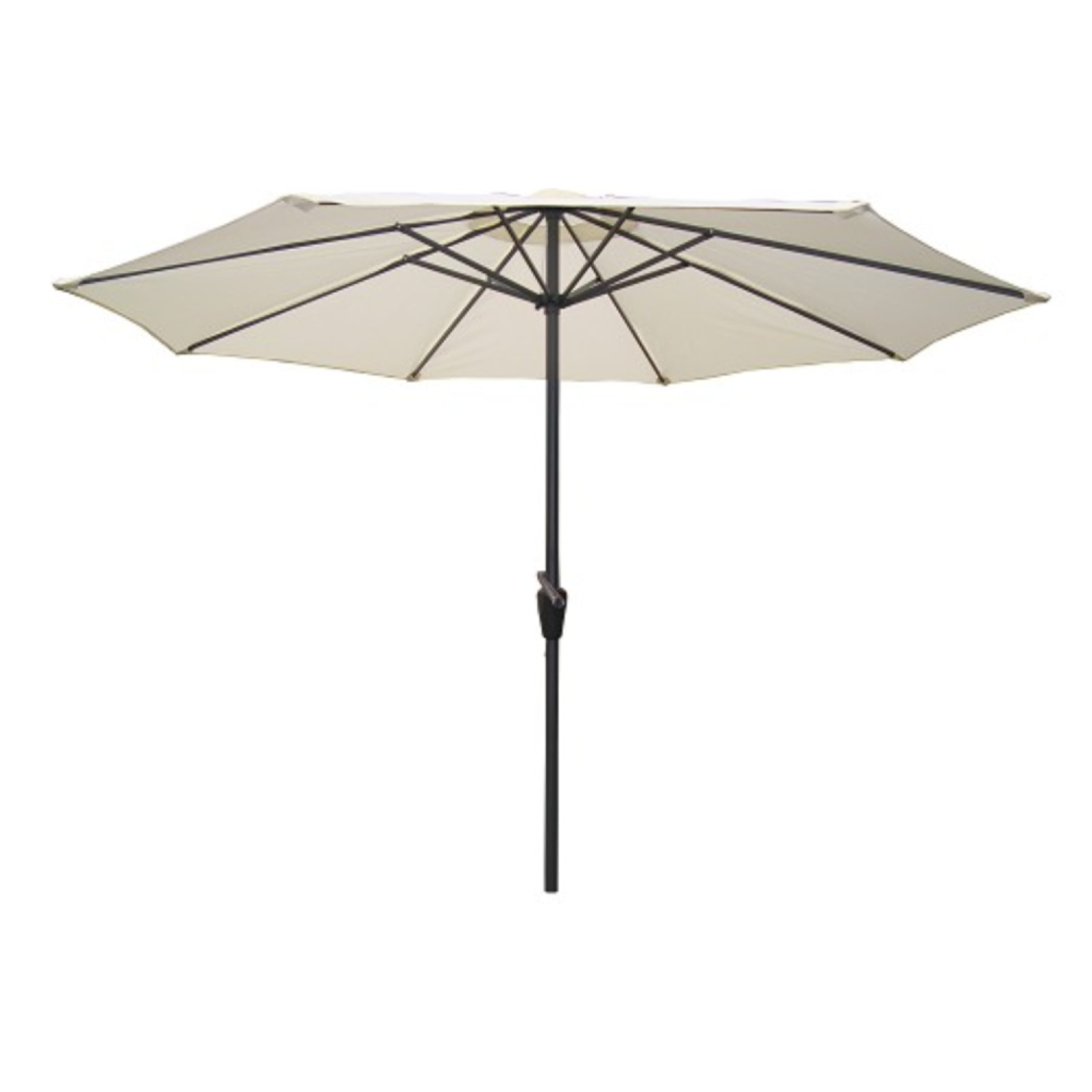 Parasol  ecru droit rond 2,7 x 2,7 m BISAG