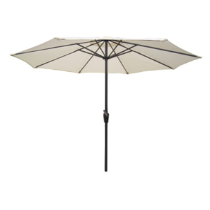Parasol  ecru droit rond 2,7 x 2,7 m BISAG