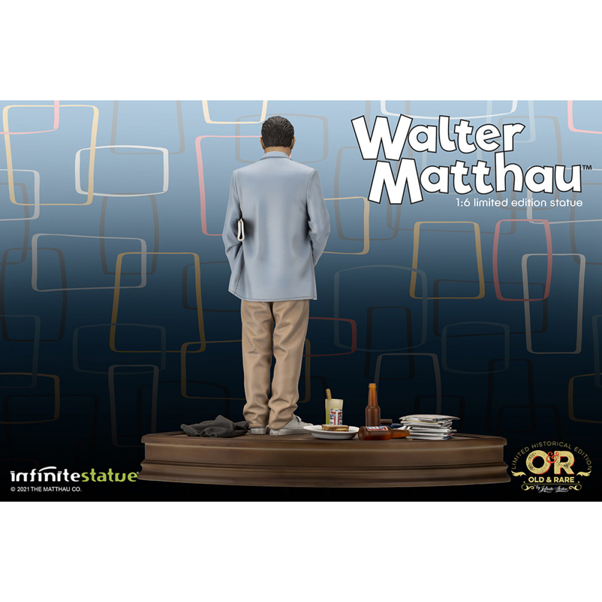 Walter Matthau Old&rare 1/6 Resin Statua Statua Infinite Statua