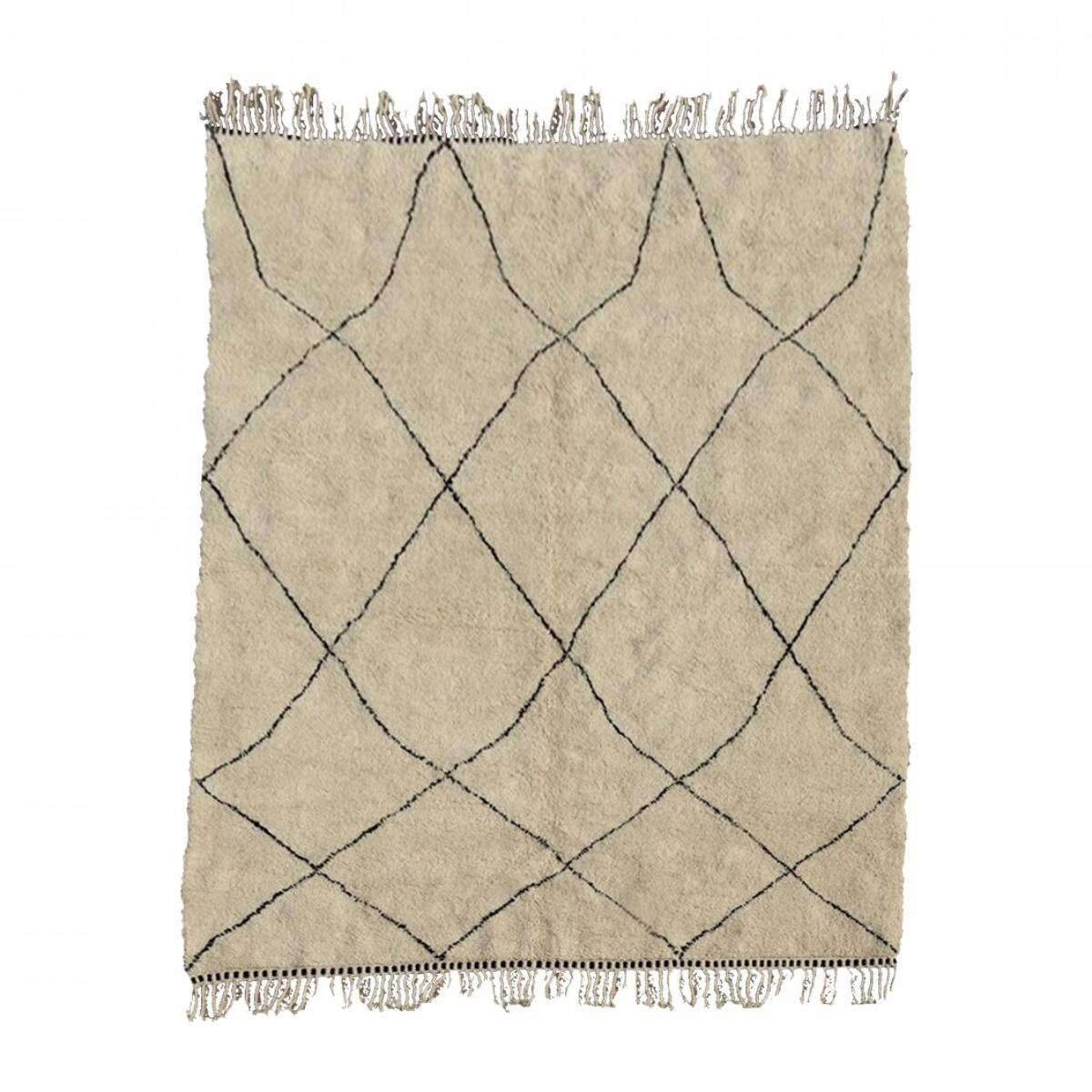 Authentique tapis berbère fait à la main en laine JIKI