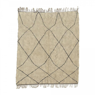 Authentique tapis berbère fait à la main en laine JIKI