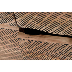 Aparador - madera de acacia y metal - 90x200x40cm