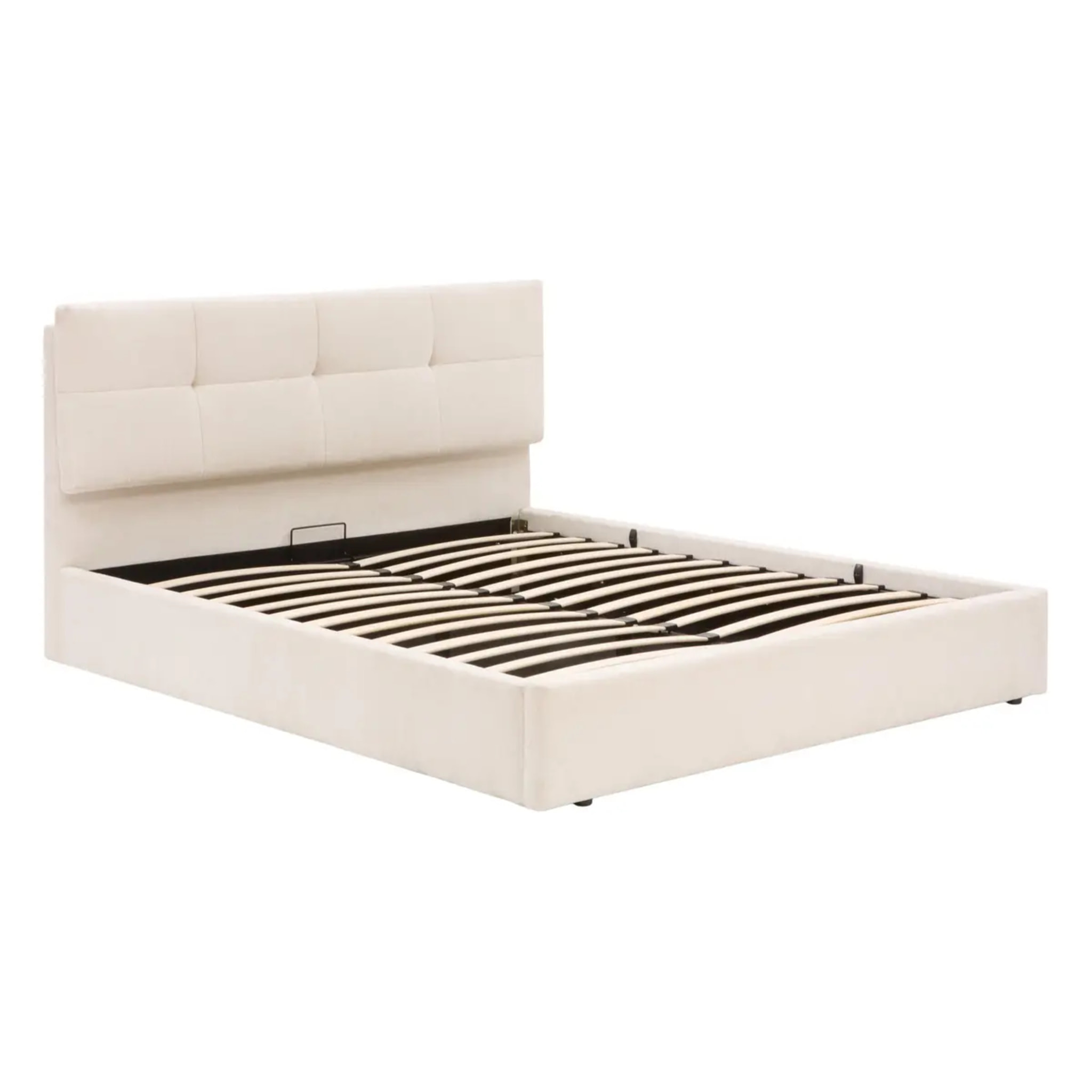 Lit coffre Soa rectangulaire 160x200cm blanc