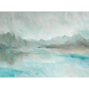 Papier peint Brume alpine turquoise & céladon Intissé